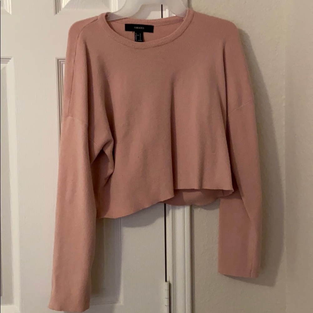 Long sleeve crop top